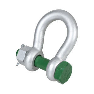Green Pin® NS9415 Bow Shackle with Safety Nut and Bolt Pin – GPSABNS, Grade 6 Galvanised Offshore & Aquaculture Shackle