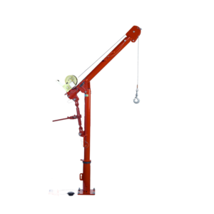 Thern Portable Lifting Davit Crane Commander 5PT5-M1+ with Spur Gear Manual Winch and Base - up to 300kg WLL