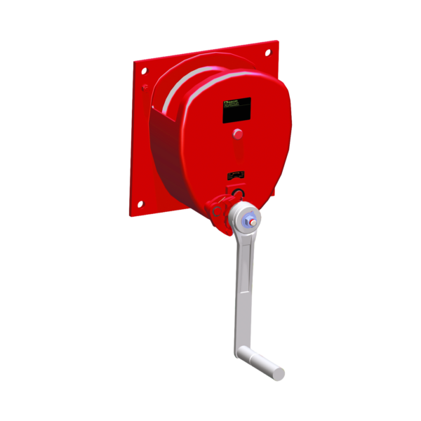 Haacon Type 220.075 750kg wall mounted hand winch powder coated
