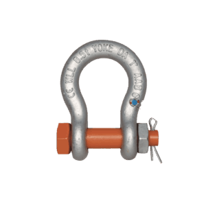 Yoke Offshore DA 838 Bow Shackle Screw Pin with Safety Pin - 2t-35t WLL
